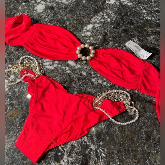 NWT beach bunny bikini Gimme More bandeau XL set - Picture 4 of 12